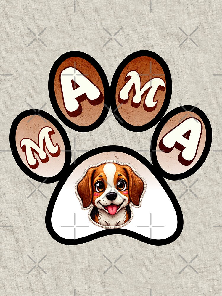 Cute Mama Paw Print Dog Mom Design Puppy Illustration Gift for Pet Lovers by ArtDesignTp