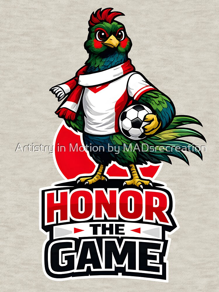 Japan Green Pheasant Soccer Mascot – Honor the Game Football Fan T-Shirt & Sticker by  Artistry in Motion by MADsrecreation