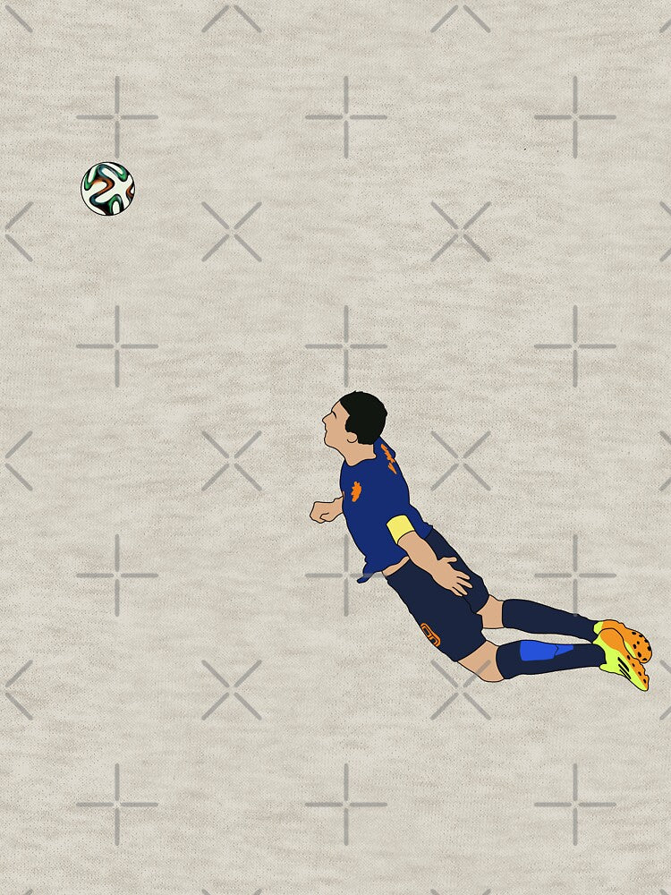 Robin Van Persie World Cup Header Minimalist by Hevding