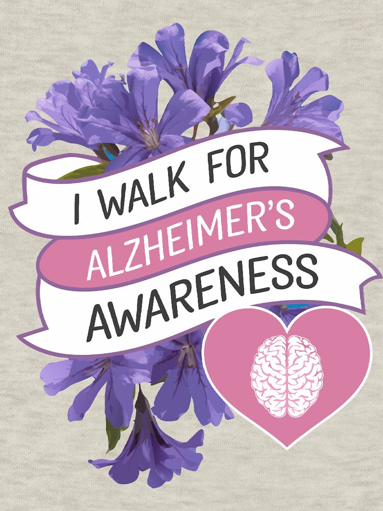 I Walk for Alzheimer's Awareness Support Tee by Tariq1986