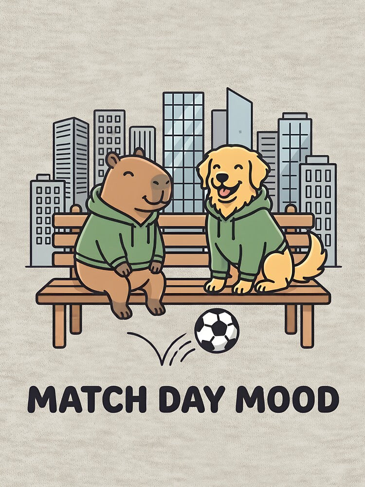 Match Day Mood Capybara And Dog Soccer Bench by laughingshirts