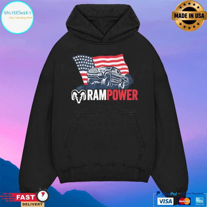 Ram Truck Rampower Patriotic American Automotive Pride Shirt