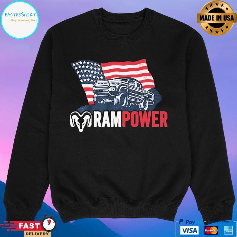 Ram Truck Rampower Patriotic American Automotive Pride Shirt