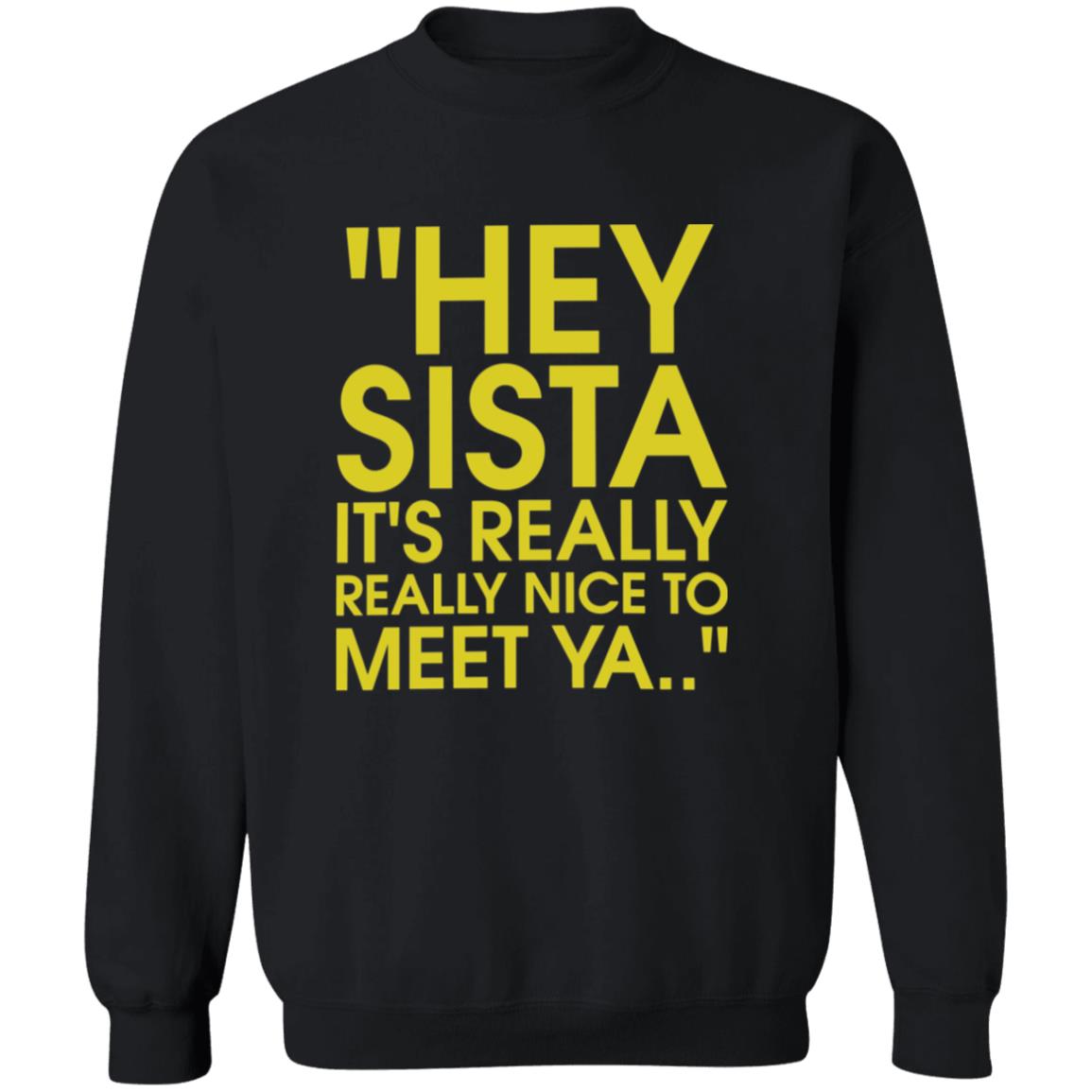 Hey Sista Its Really Really Nice To Meet Ya Shirt