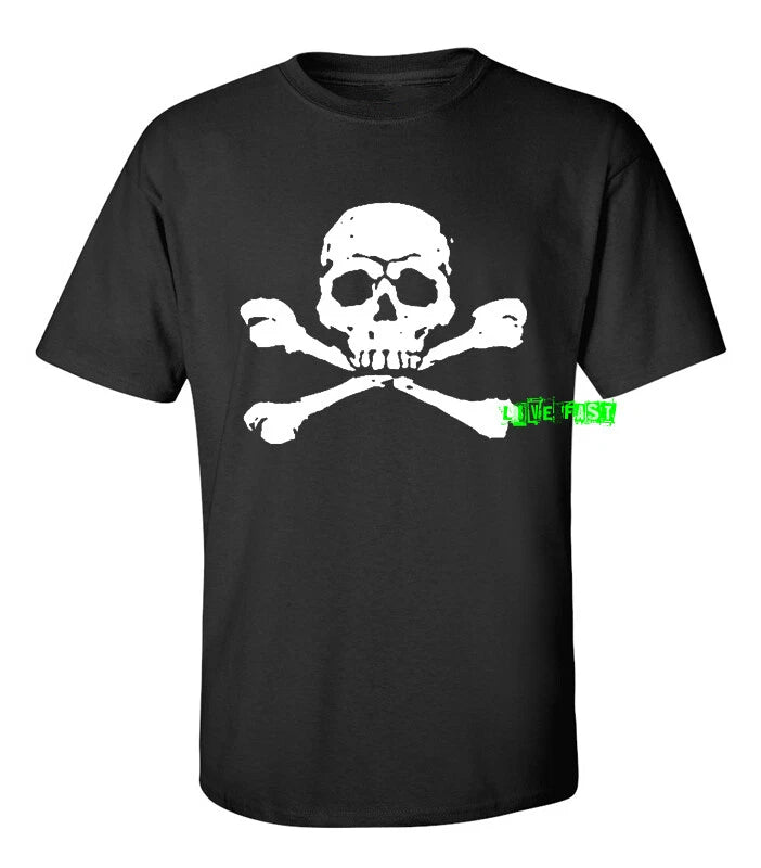 SKULL AND CROSS BONES T SHIRT