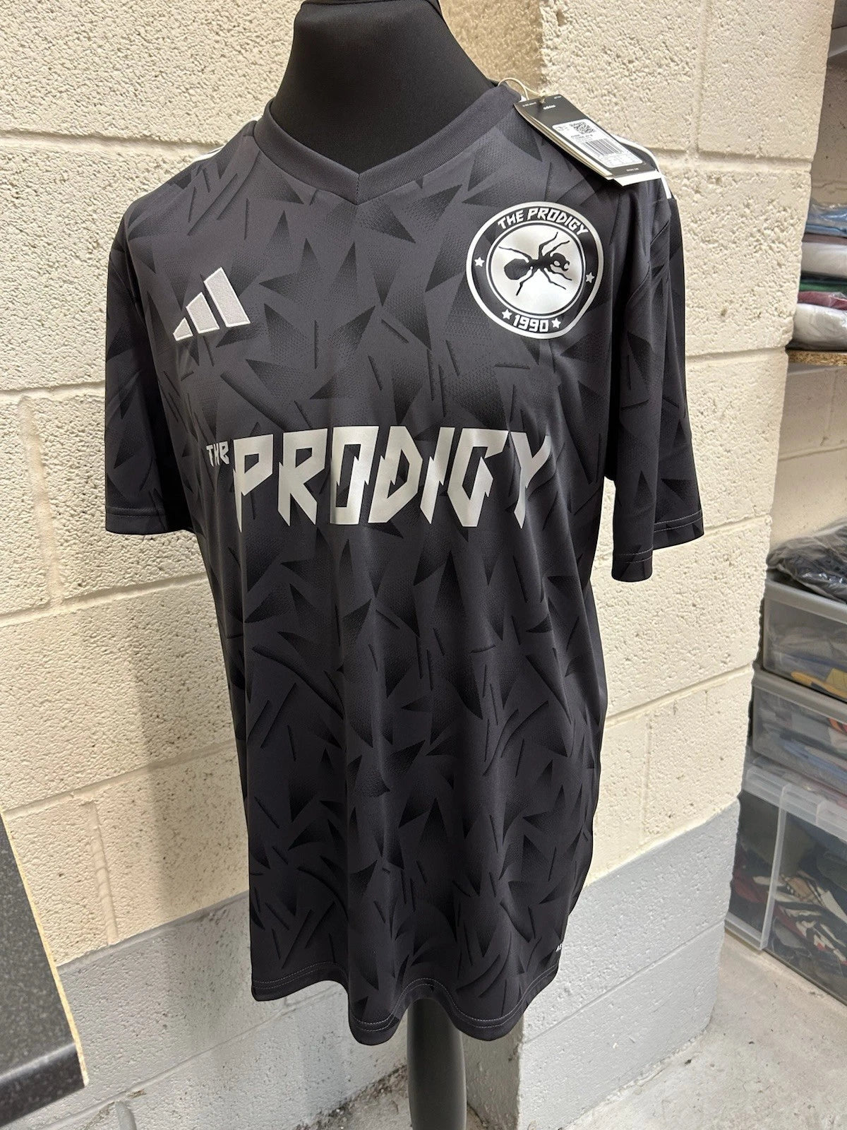 The Prodigy Keith Flint Football Shirt  Adidas custom Size XL