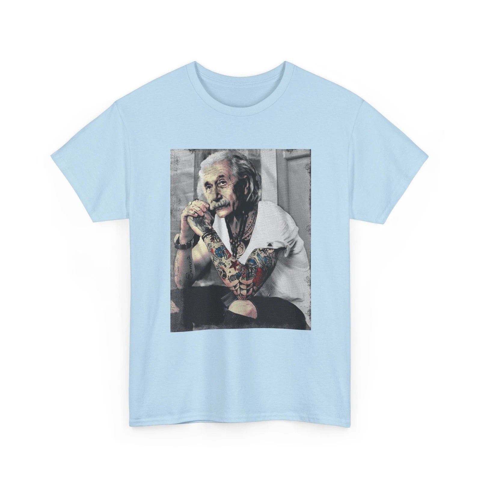 Tattooed Einstein Vintage Vibe T-Shirt Unisex Heavy