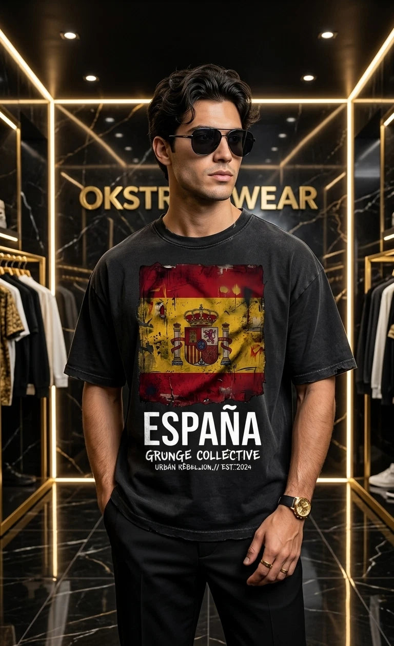 Spain Flag Grunge España Tee | Graphic T-Shirt