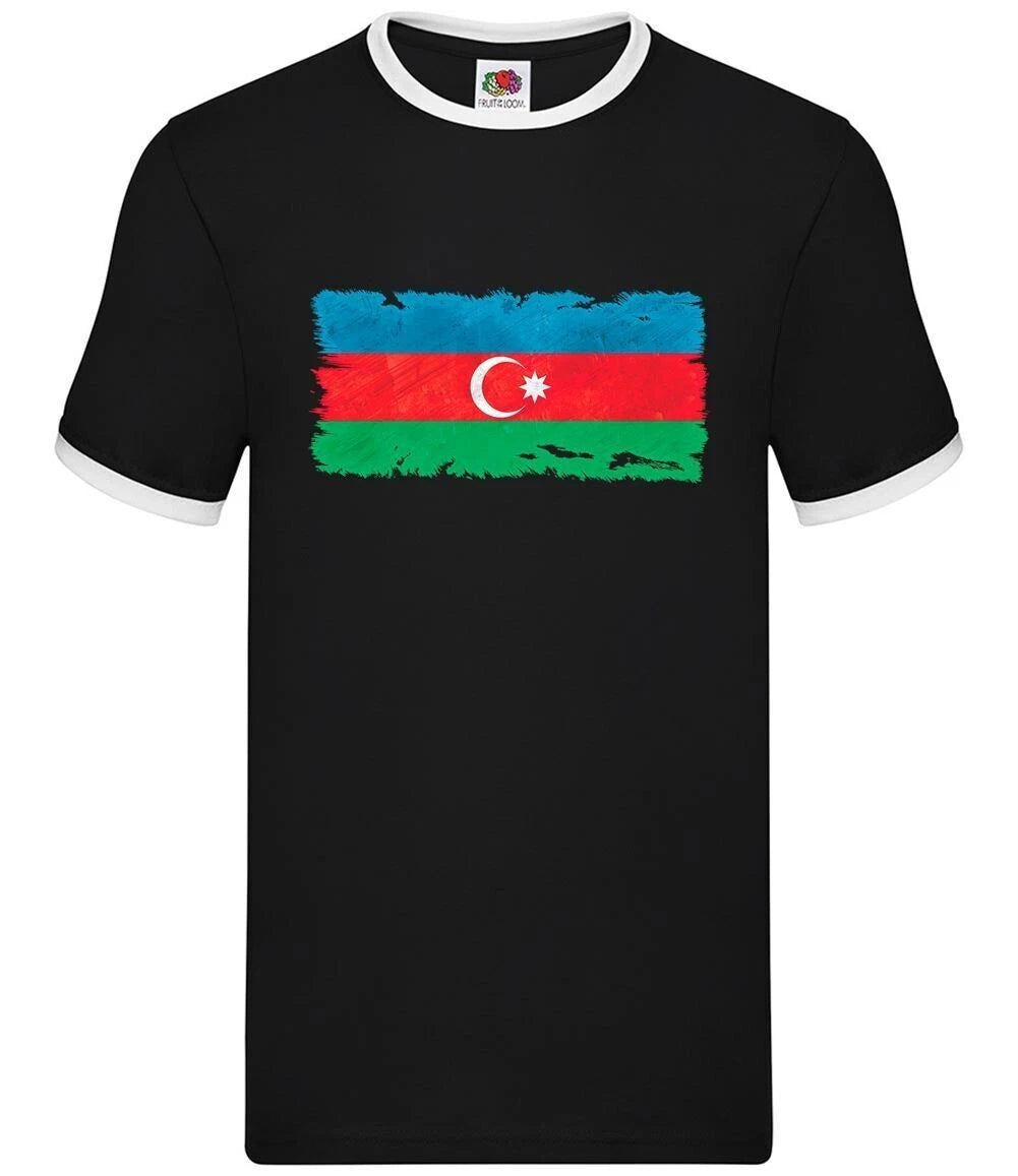 Azerbaïdjan Drapeau Grunge - Hommes Contraste - Azerbaijani Pays Baku Drapeaux