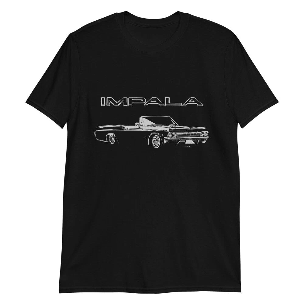 1965 Chevy Impala SS Lowrider Classic Car Short-Sleeve Unisex T-Shirt