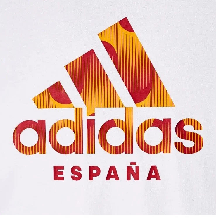Adidas Spain Espana DNA Graphic Soccer T Shirt White Athletic Size L BNWT
