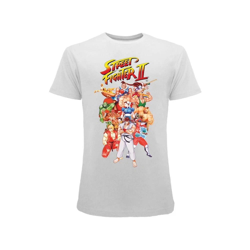 Street Fighter 2 Original Official Jersey T-Shirt White Vintage