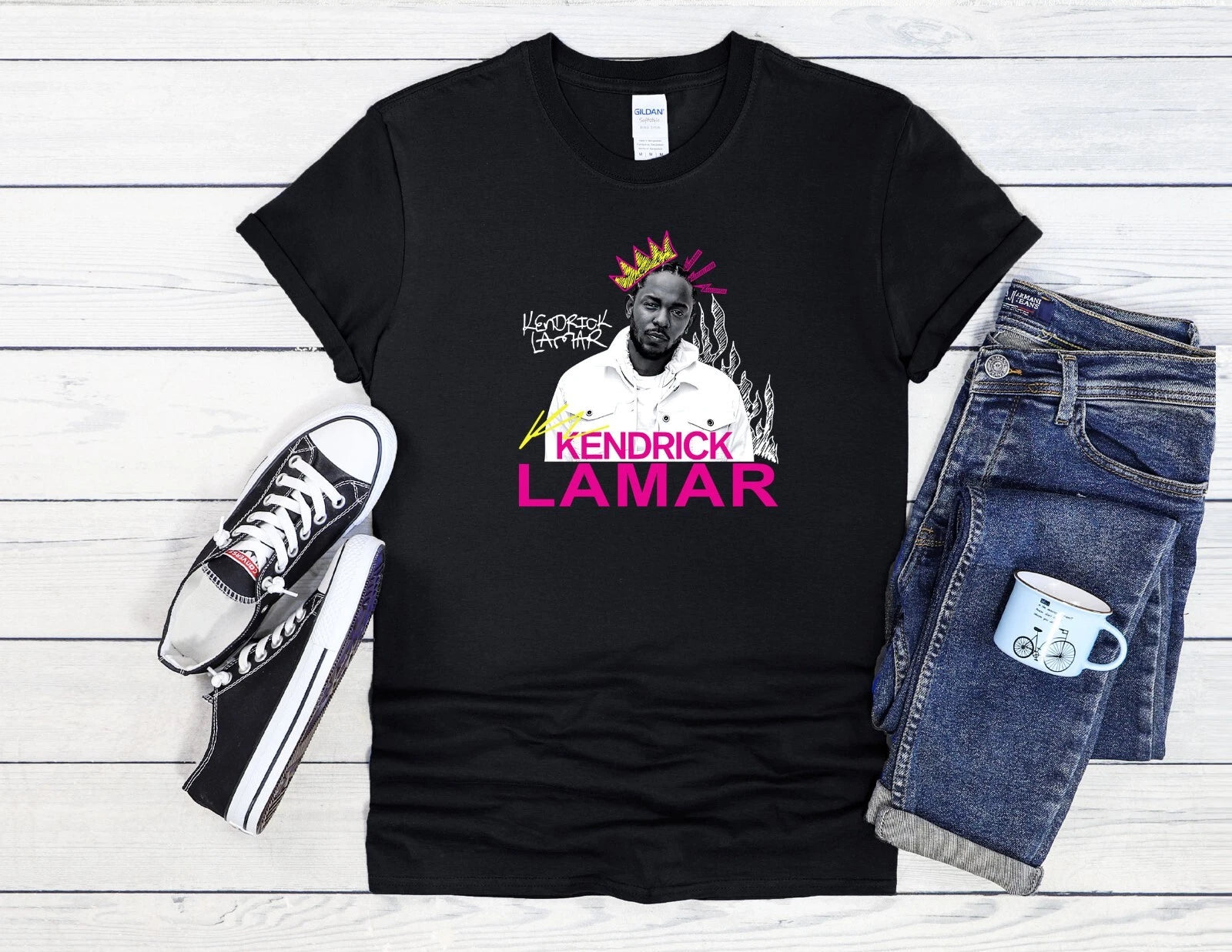 Kendrick Lamar T-Shirt Crowned Art Men Women Unisex Shirt Hoodie Baseball 4286