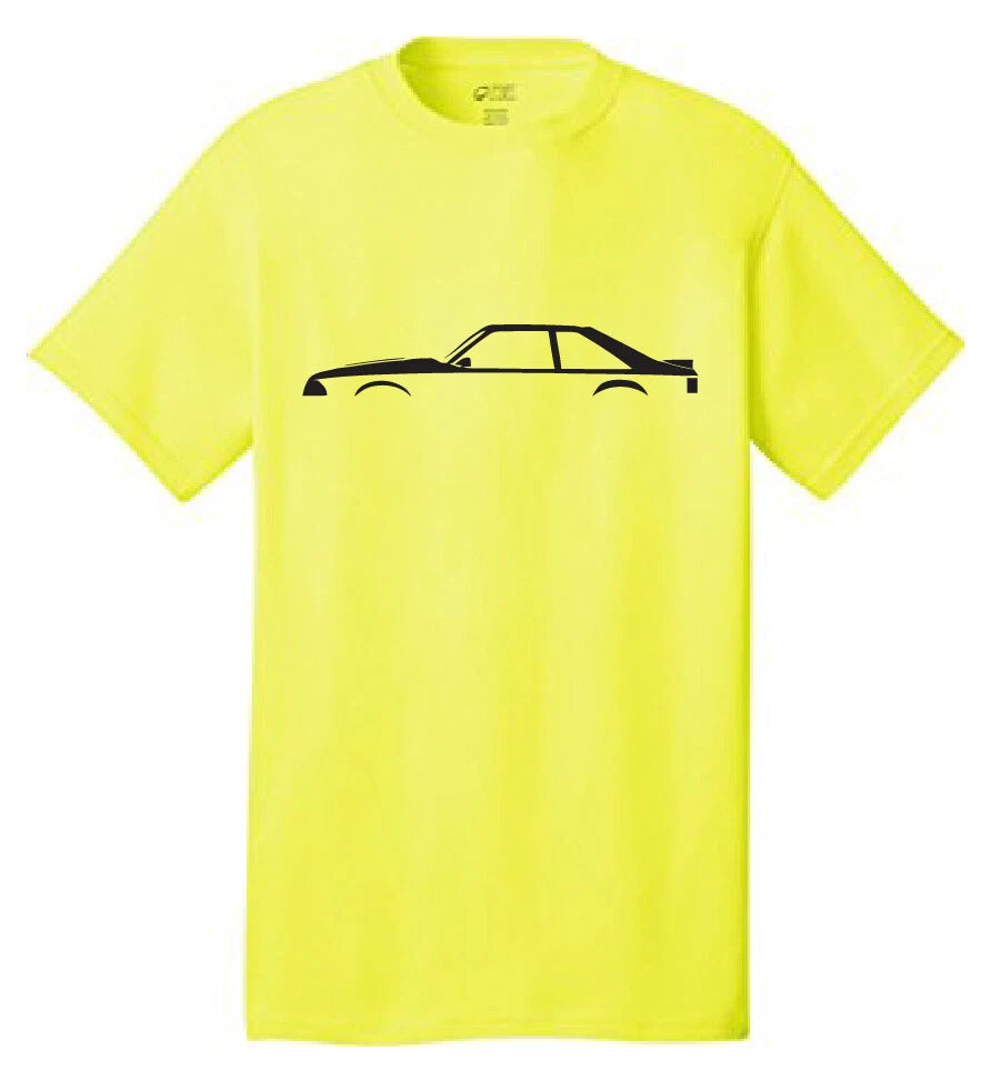 Ford Mustang Foxbody Silhouette t-shirt Classic Muscle Cars Racing Fastback 302