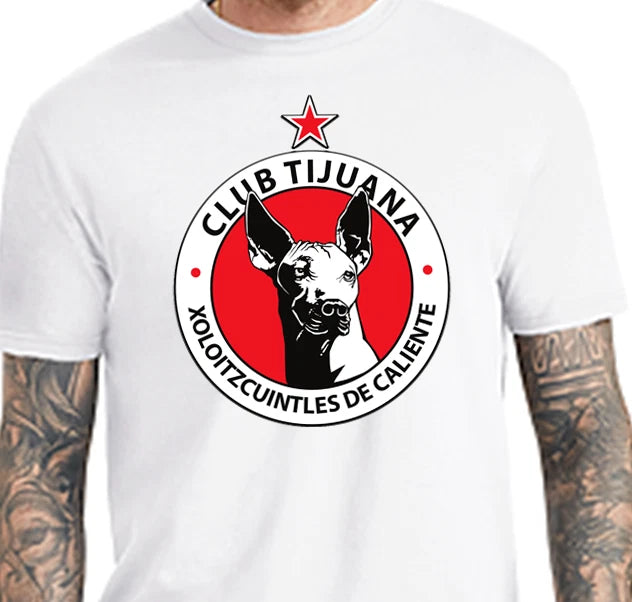 XOLOS TIJUANA MEXICO Futbol Soccer Xoloitzcuintles  T-SHIRT Camiseta Calientes