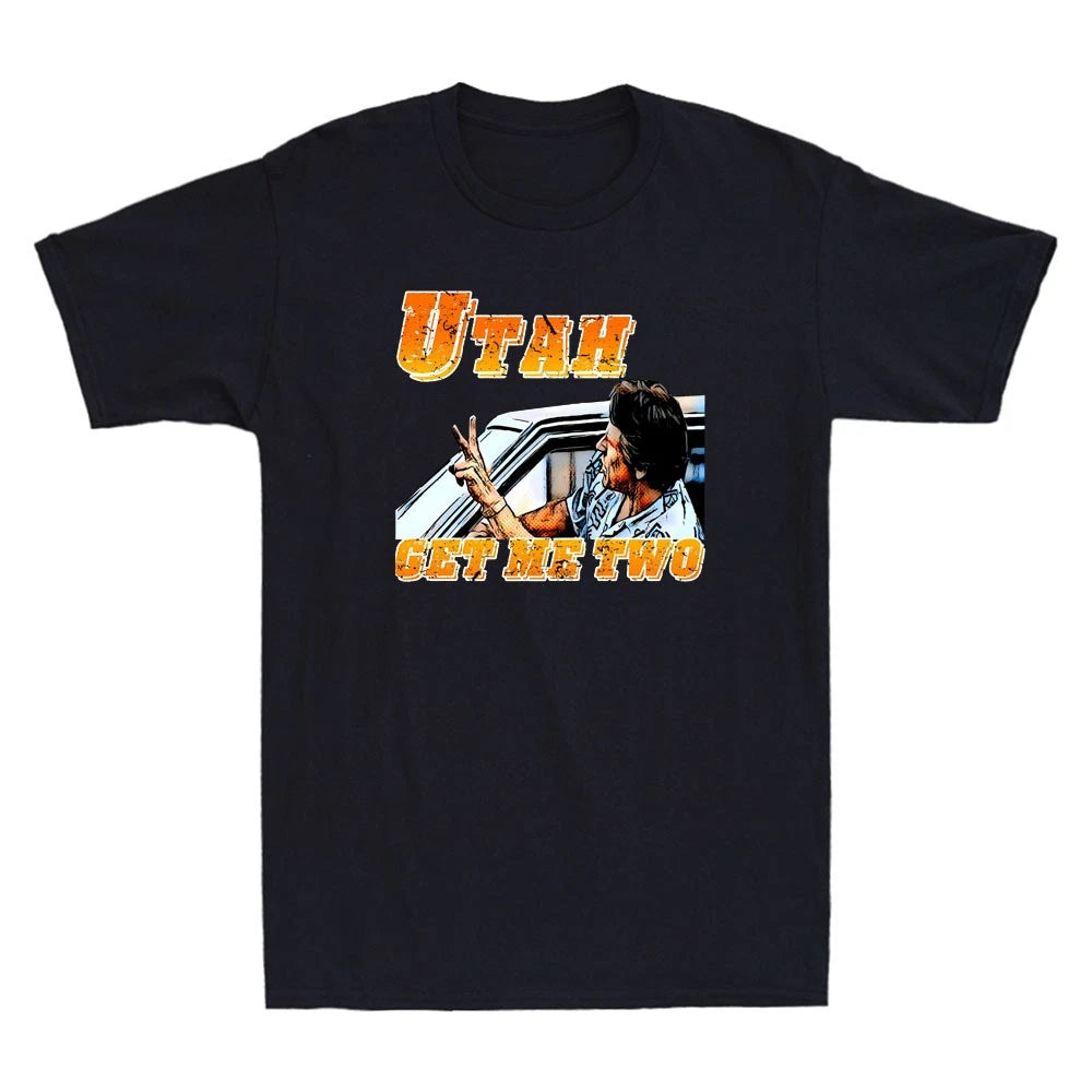 Utah Get Me Two Funny Pattern Humor Saying Vintage Men's Short Sleeve T-Shirt