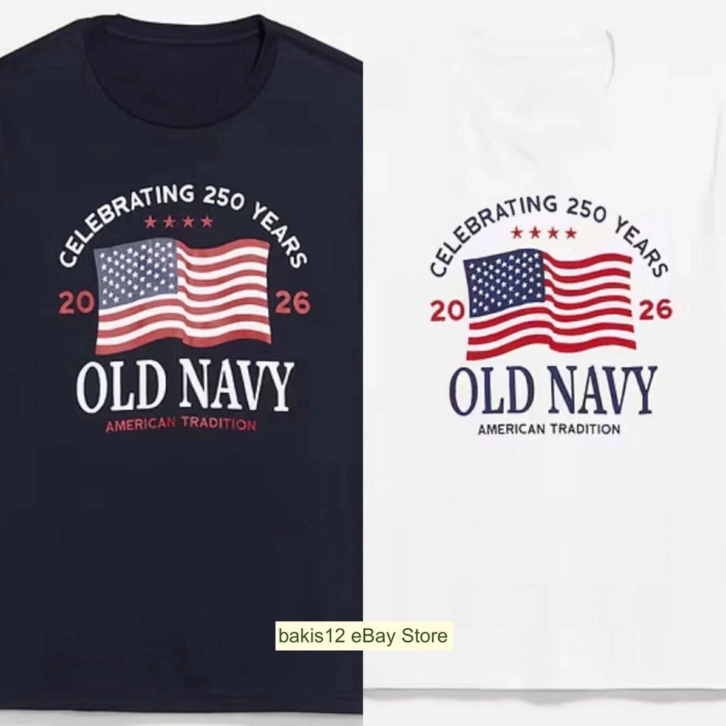 OLD NAVY US Flag 2026 250th Anniversary T-SHIRT reprint