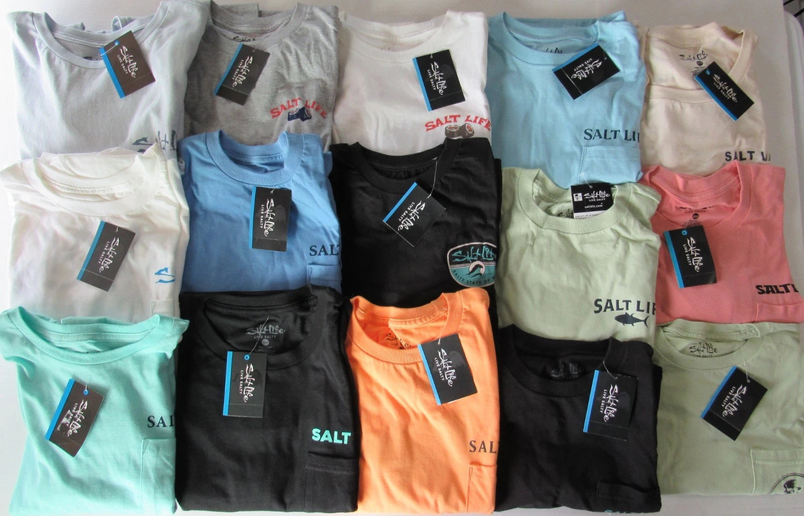 Salt Life Mens 100% Cotton Long Sleeve Tshirts Nwt