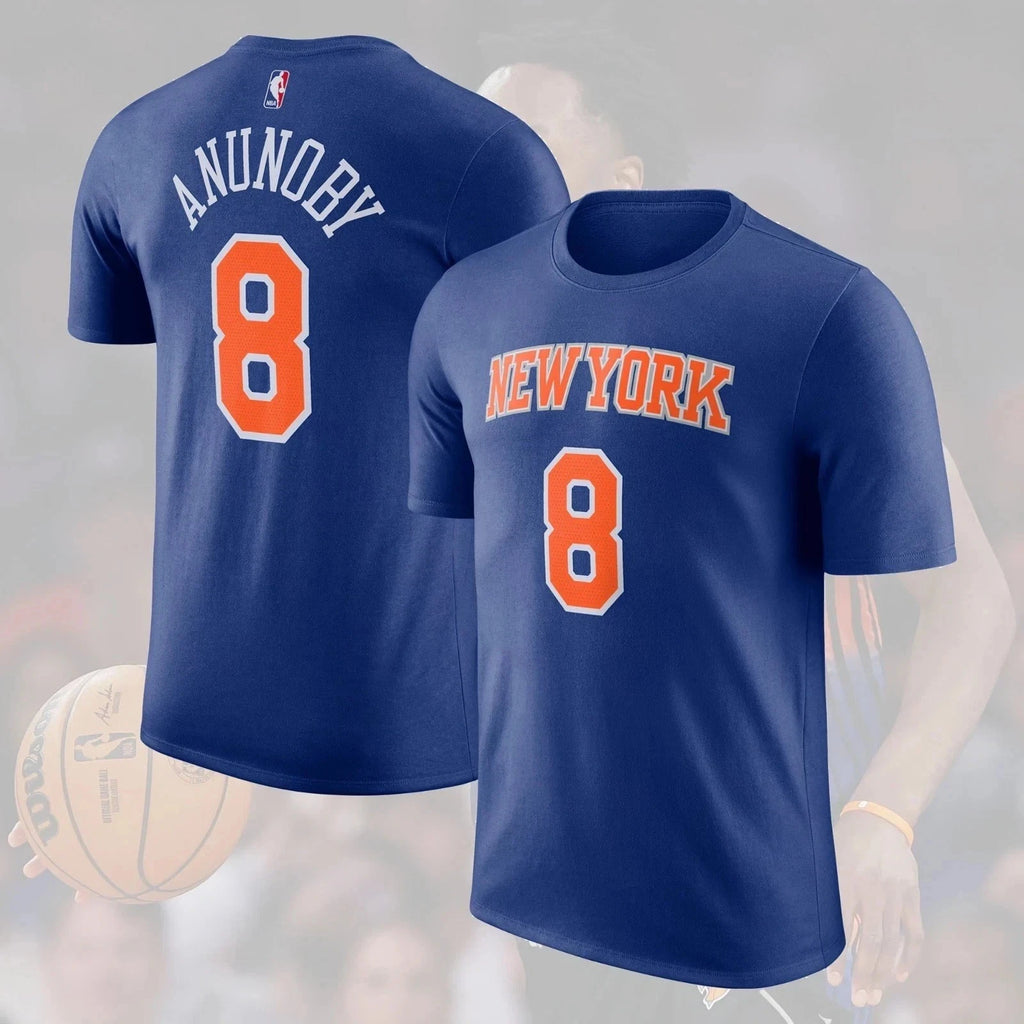 OG 1Anunoby 8 N.Y Knick 2026 Player Name and Number Shirt For Fans