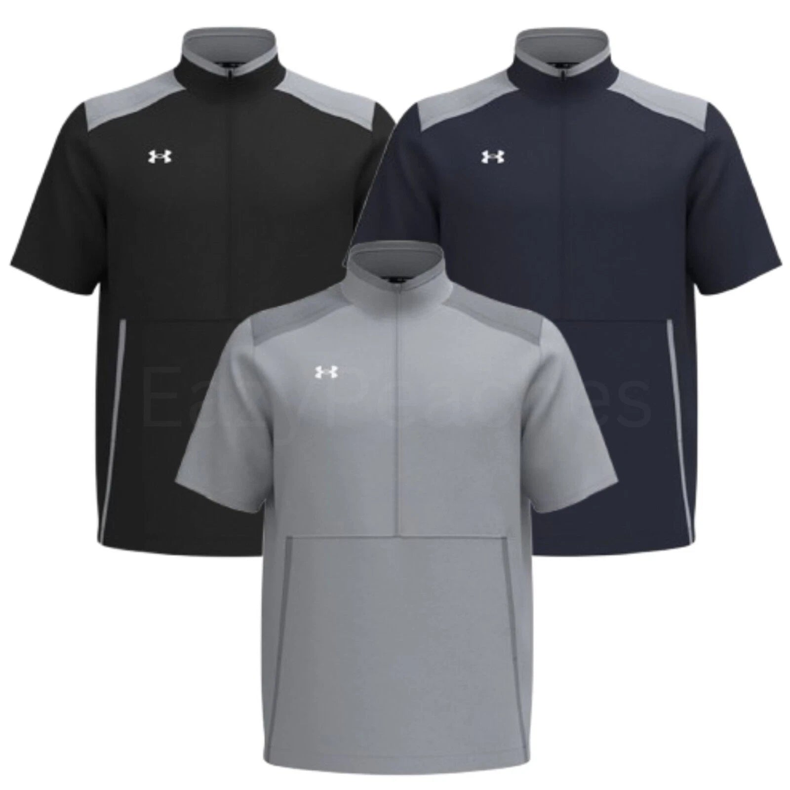 Under Armour Men's S-2XL Motivate 3.0 Short Sleeve Half-Zip Dri-FIT Polo Shirt