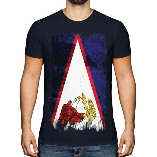 American Samoa Grunge Flag Men's T-Shirt Amerika S? Moa Gift Shirt