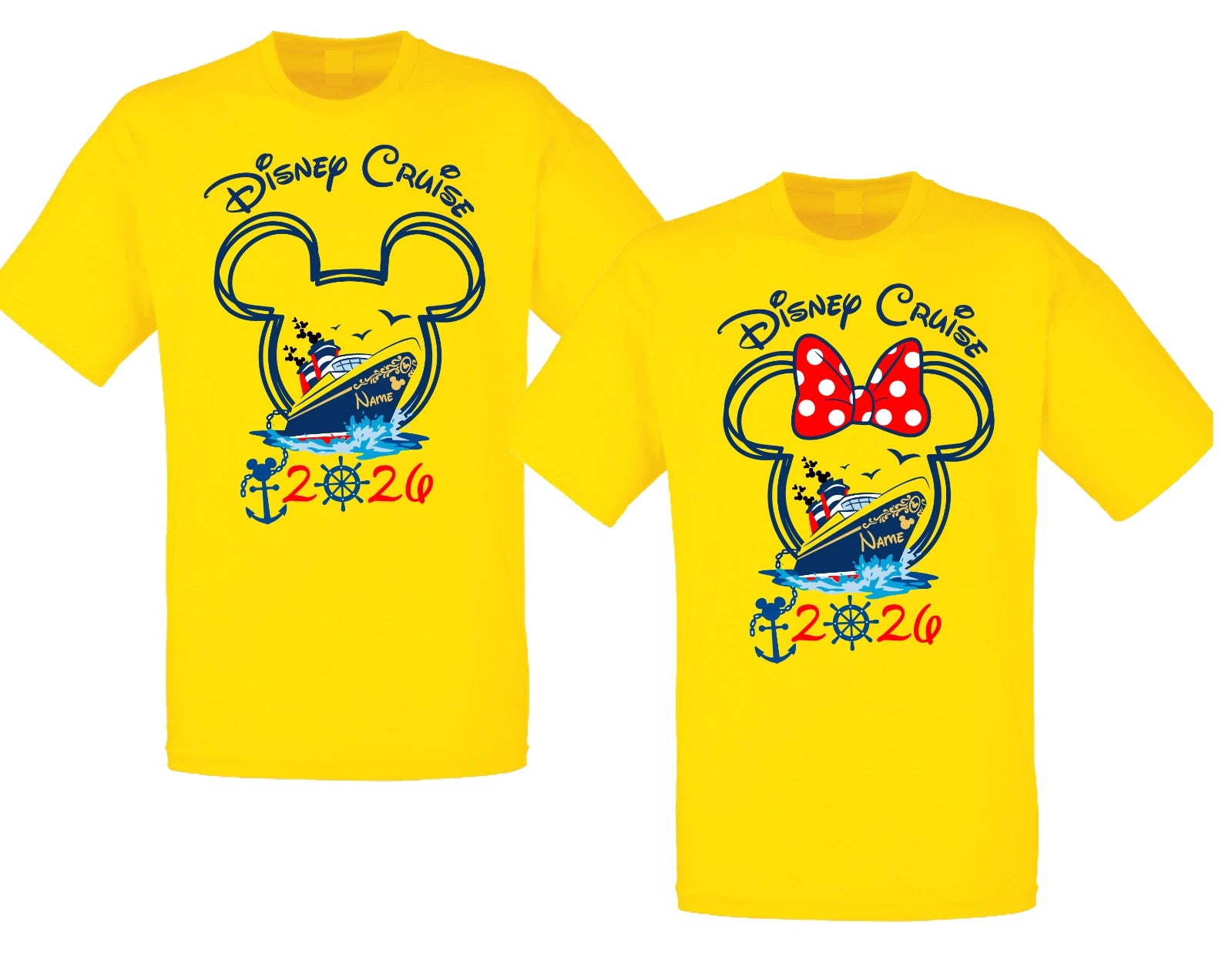 Custom Disney Cruise 2026 Shirt, Family Vacation T-Shirt, Cruise Family Trip Tee