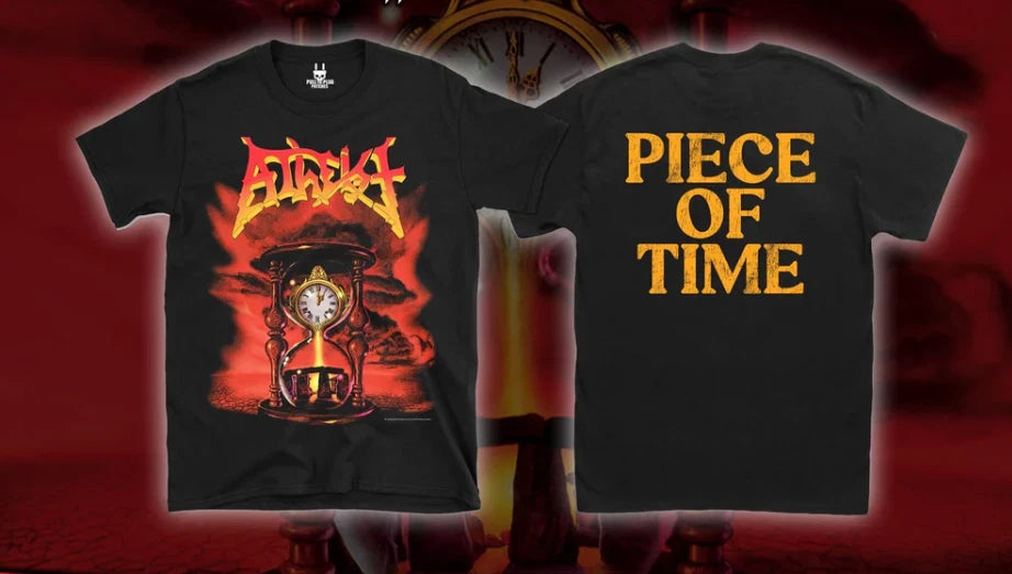 Atheist – Piece of Time Vintage Style Short Sleeve Unisex Metal T-Shirt