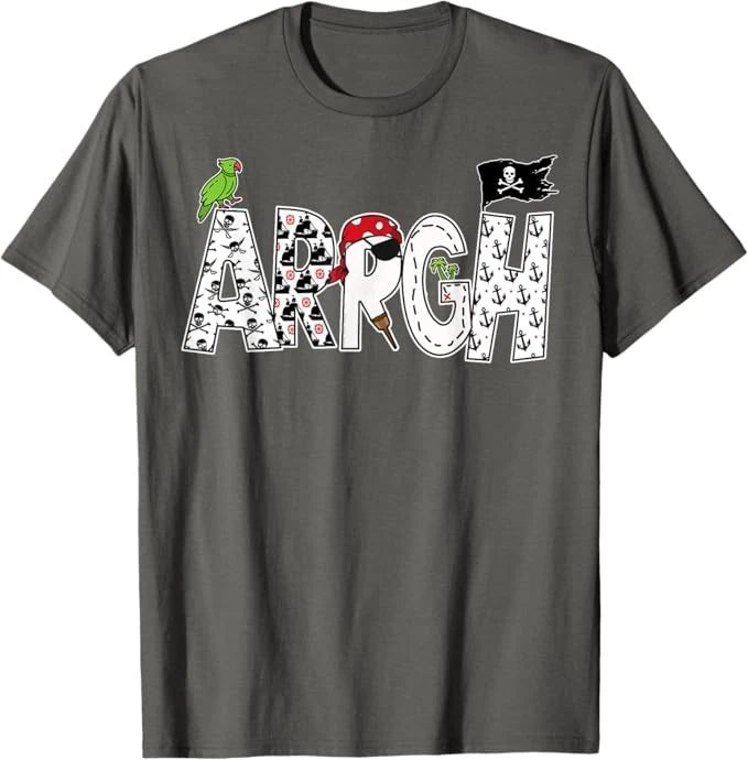 Fun ARRGH Pirate Style Pirate Costume ARGH Pirate T-Shirt