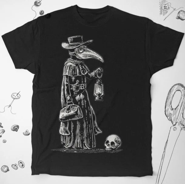 Plague Doctor shirt Plague Death Skull shirt Doctor Medicine shirt , Unisex Tee