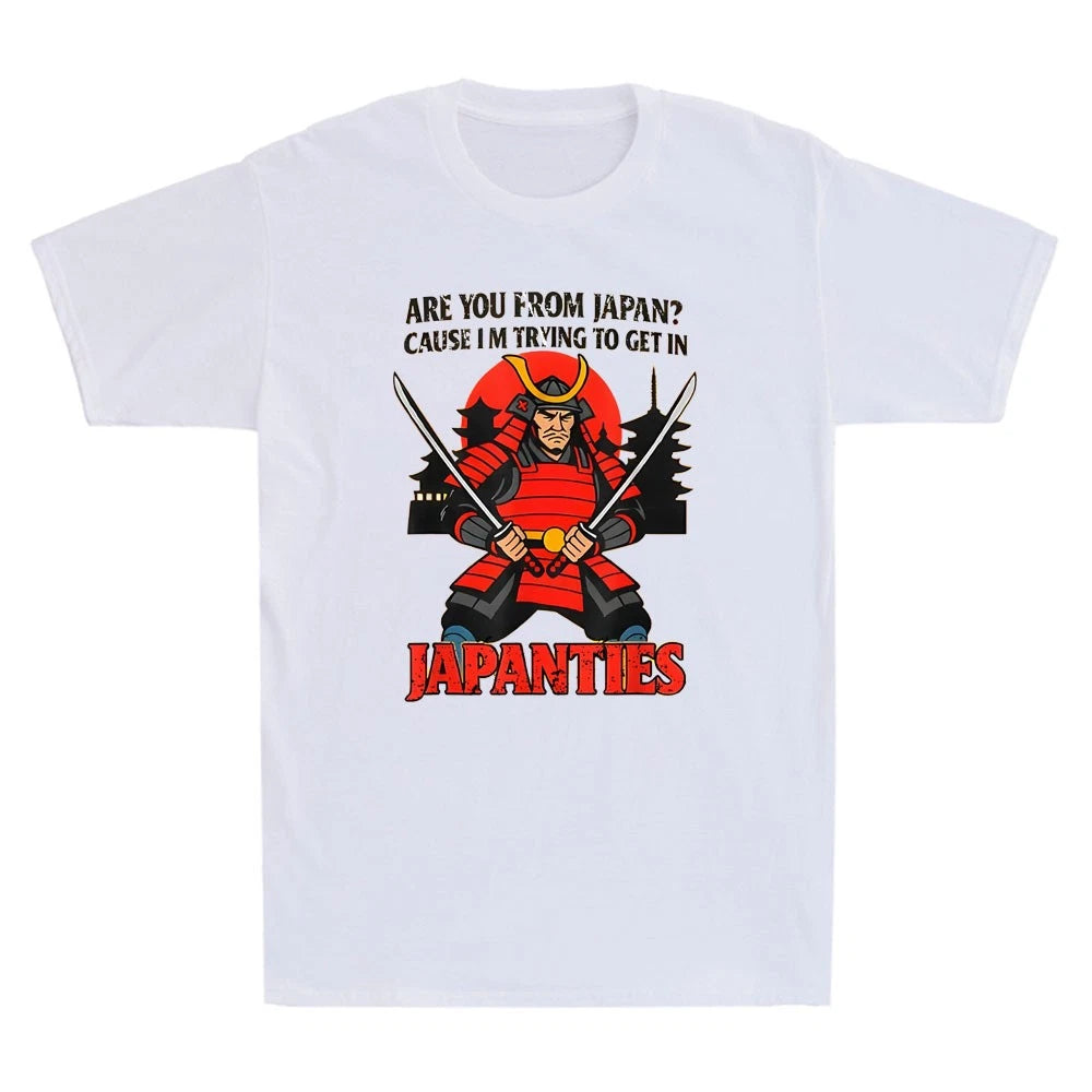 Are You From Japan Cause I'm Trying to Get in Japanties Vintage Men's T-Shirt