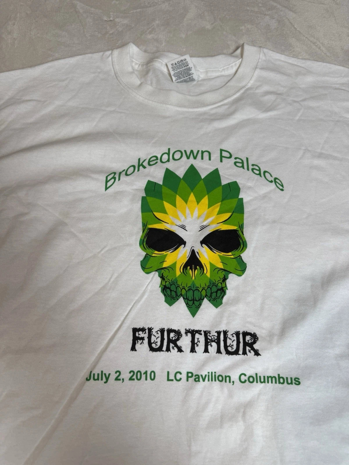 Grateful Dead 2010 Furthur XL T-Shirt, Parking Lot , Brokedown Palace , Rare,