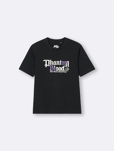 JoJo's Bizarre Adventure x GU T-Shirts Jump Japan BLACK 2