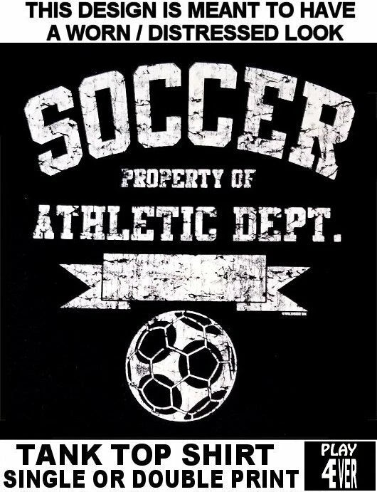SOCCER FOOTBALL PIGSKIN GAME SPORTS GRIDIRON RUGBY PLAYER TANK TOP SHIRT WS239