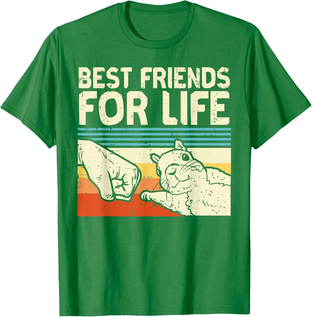 Best Friend For Life Squirrel Fist Bump Cute Retro Unisex T-Shirt