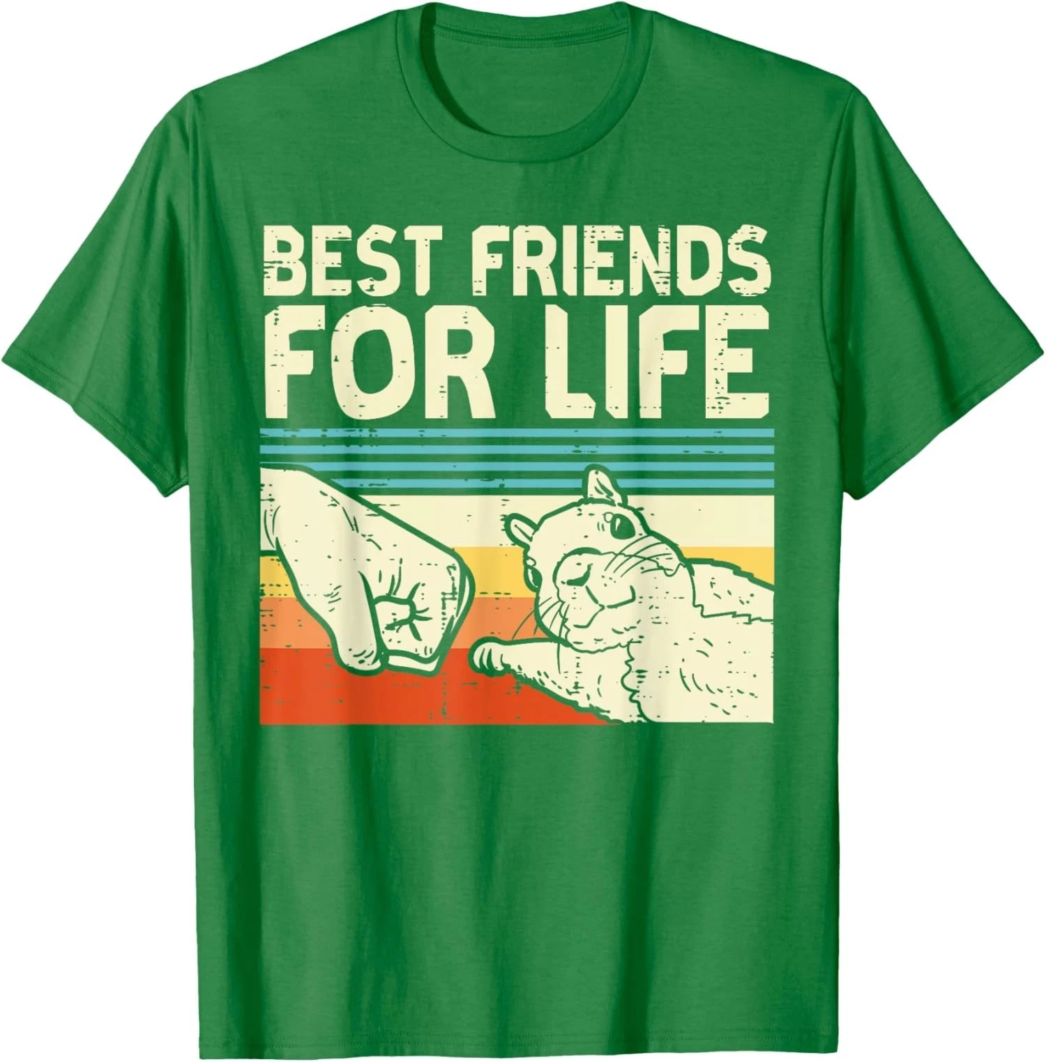 Best Friend For Life Squirrel Fist Bump Cute Retro Unisex T-Shirt