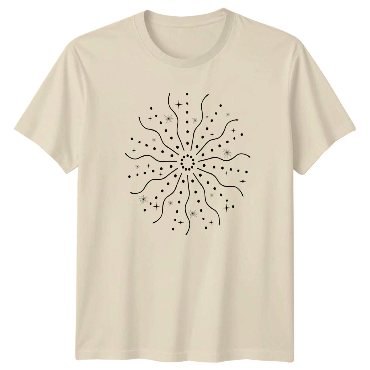 Abstract Sunburst Celestial Star Minimalist T-Shirt Minimalist Doodle
