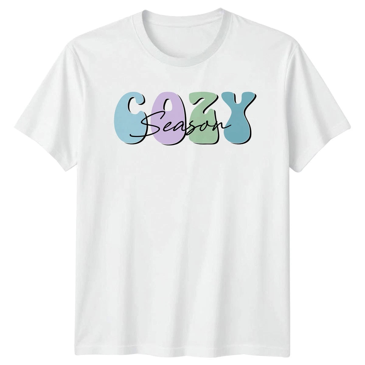 Cozy Season Womens T-Shirt Cozy Aesthetic Winter Christmas Gift For Her