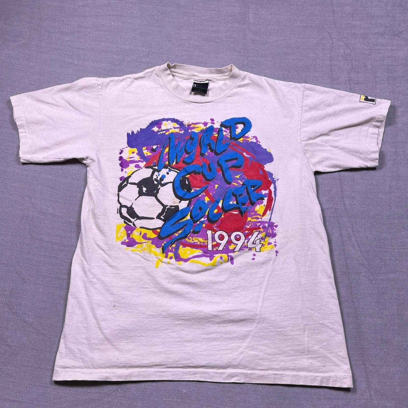 Vintage Roche Performance Apparel World Cup Soccer 1994 T Shirt Mens X-Large