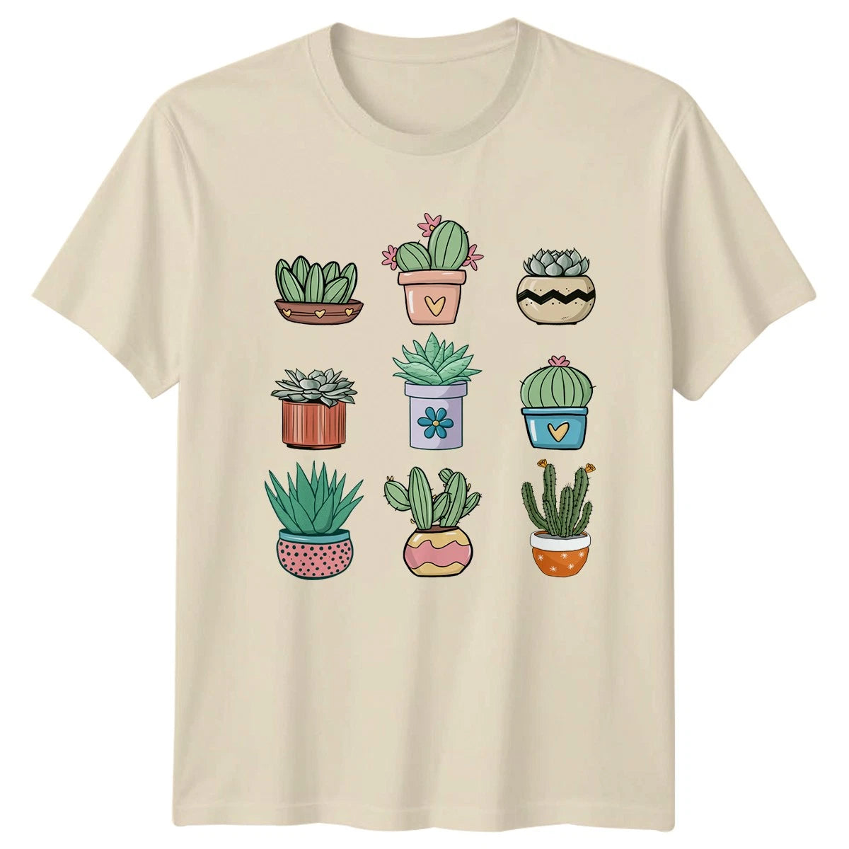 Cute Potted Plants Womens T-Shirt Indoor Plants Gardening Birthday Gift For Her