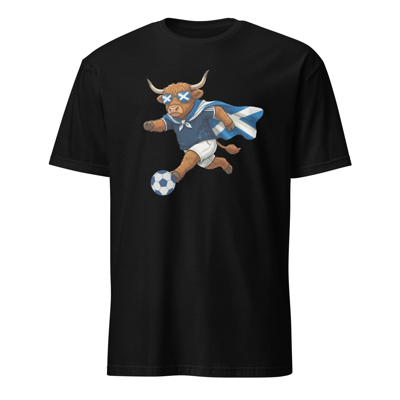 Highland Cow Scotland Football Fan Soccer Player