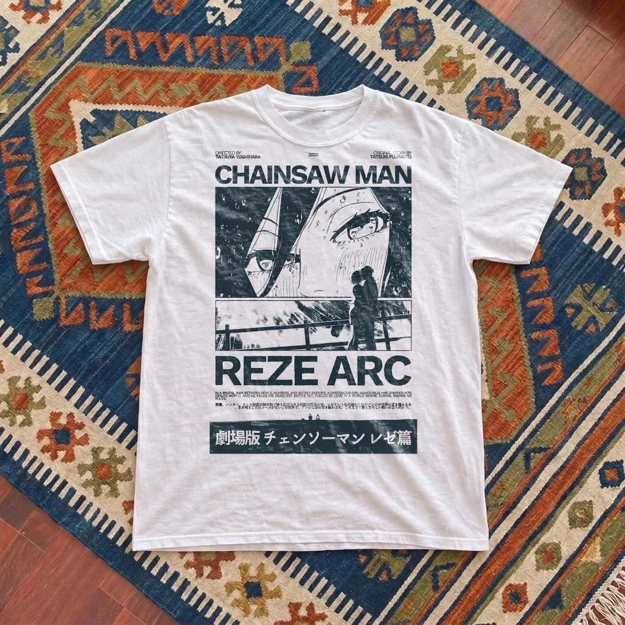 Chainsaw Man Reze Arc white T-shirt