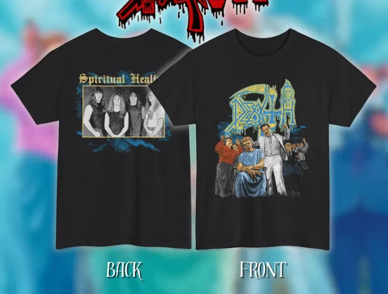 Death – Spiritual Healing: Classic Heavy Cotton Unisex Death Metal Band T-Shirt