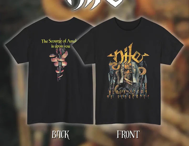 Nile “Black Seeds of Vengeance” Official Album Artwork Heavy Cotton Unisex Band