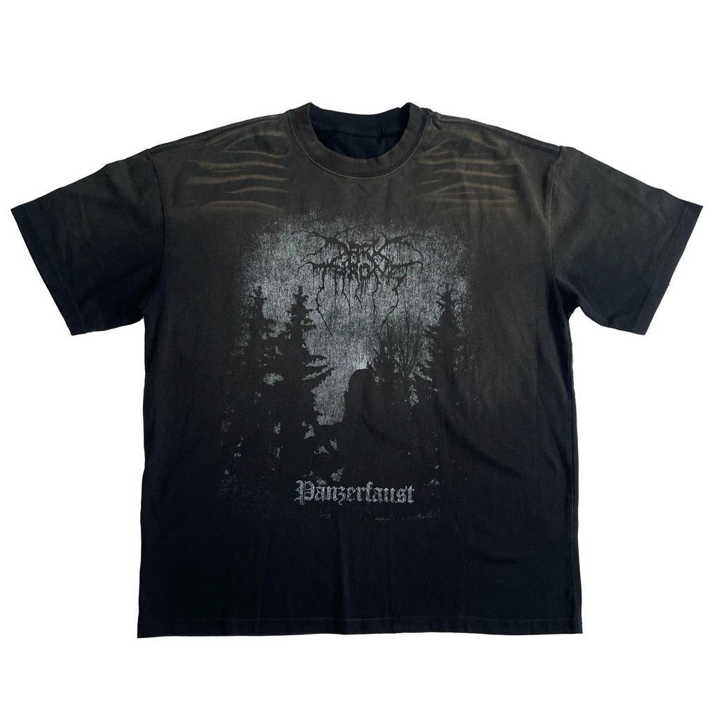 Darkthrone T-Shirt - Panzerfaust Shirt - Sunfade Vintage Style Tee - Black Metal
