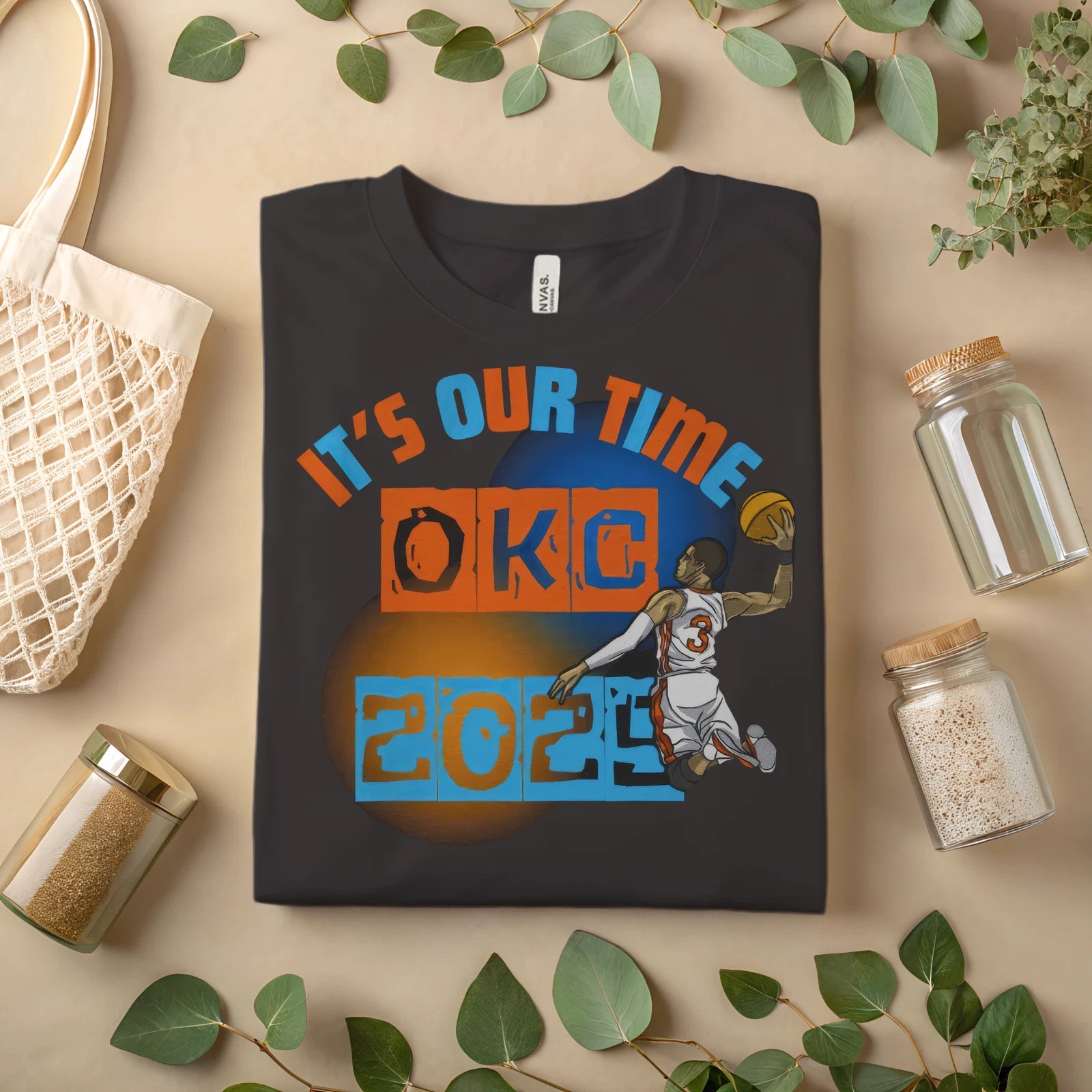 OKC Basketball T-Shirt It’s Our Time Graphic Tee, Oklahoma City Fan Shirt A104