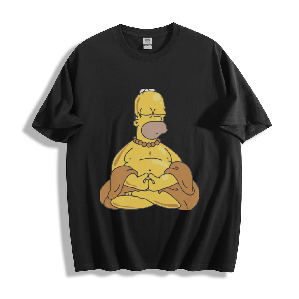 The Simpsons Homer Meditating Graphic T-Shirt