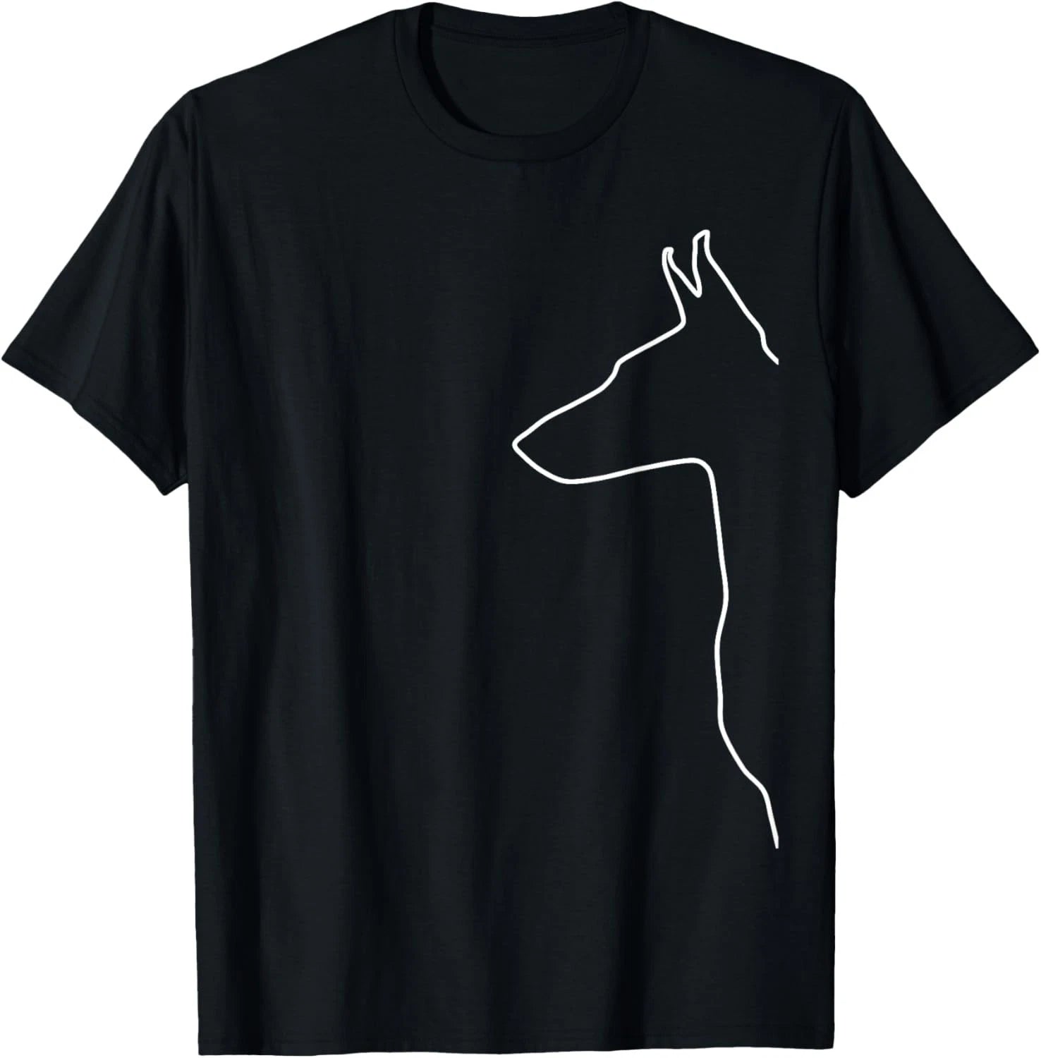 Doberman Pinscher Dobie Silhouette Doberman Gift Unisex T-Shirt