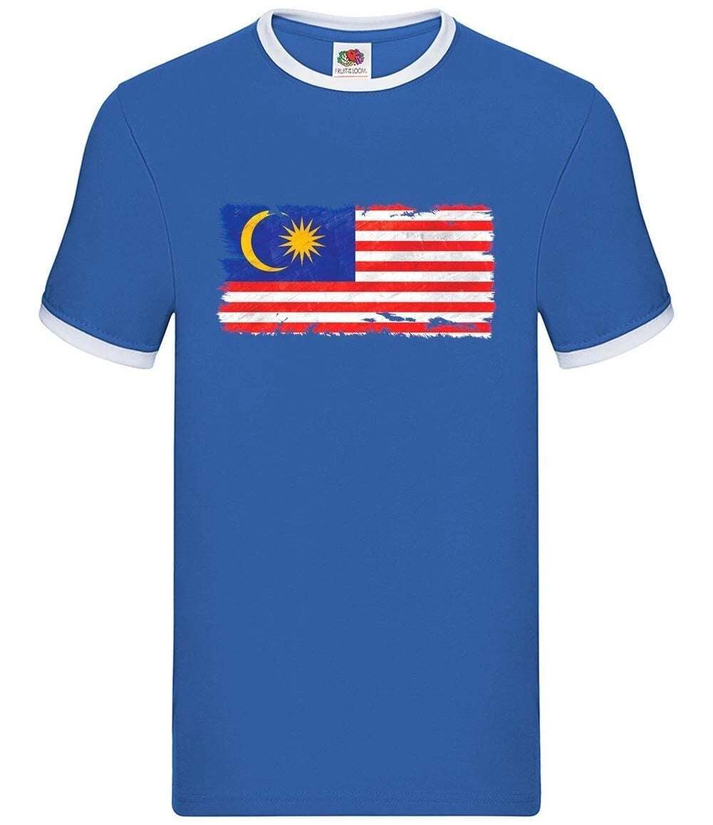 Malaysia Grunge Stile Bandiera - Uomo Suoneria - Malesi Paese Viaggio Bandiere