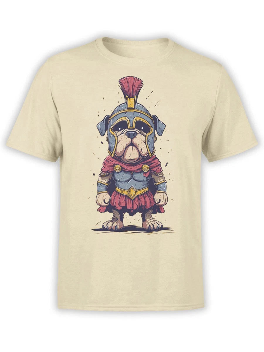 FANTUCCI Gladiator Pup T-Shirt | Funny Bulldog Tee with Warrior Spirit | Unisex