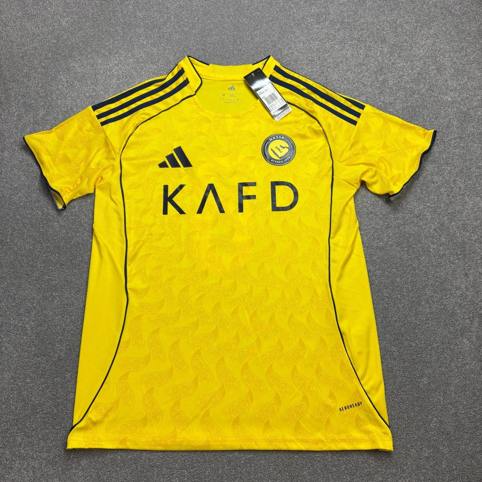Al-Nassr Shirt Adult Medium Yellow 2025/2026 Adidas Football Home Pedri 8 Men